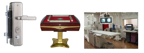 各種自動販賣機器、自動門鎖、停車設備